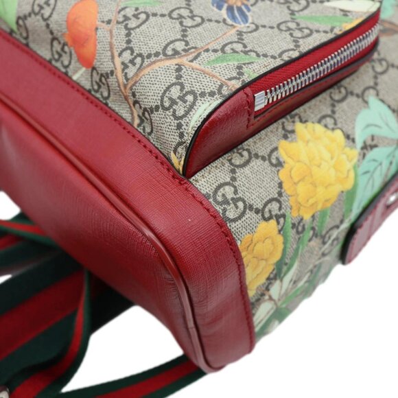 Gucci Tian Animal Print GG Canvas Backpack Beige 427042 - Picture 9 of 13